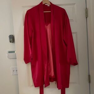 Victoria's Secret Pink Lace Chemise and Robe set (robe OS, Chemise S)